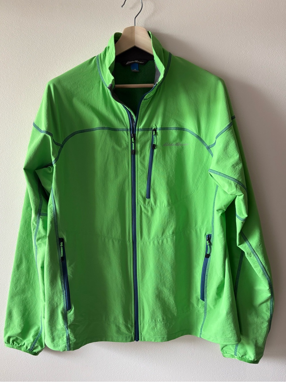 Sz(L) First Ascent Sandstone Backbone jacket Eddie Bauer Lime Green